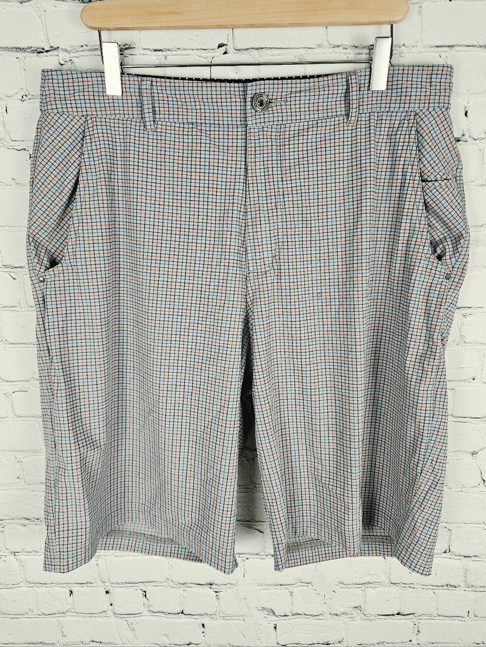 LULULEMON | stretch plaid performance golf outdoor athletic shorts